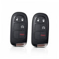 2-button black smart key fob replacements, with unlock, lock, and panic controls