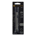 Cross ballpoint pen refill dual pack, black fine tips in blister packaging
