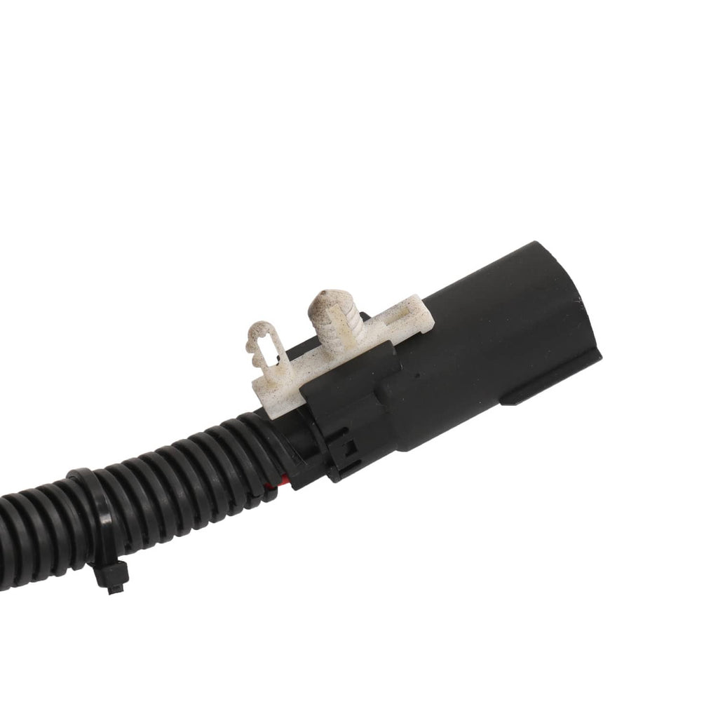 Electrical connector and wiring harness for power running board actuator, black plug