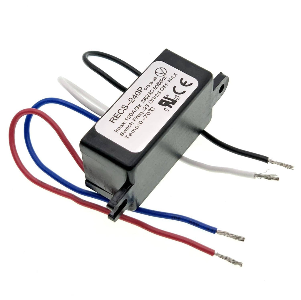 Electronic centrifugal switch oil pump motor with red, blue, black leads and terminals