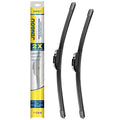 JINGOU front windshield wiper blades, black 24 in and 17 in set