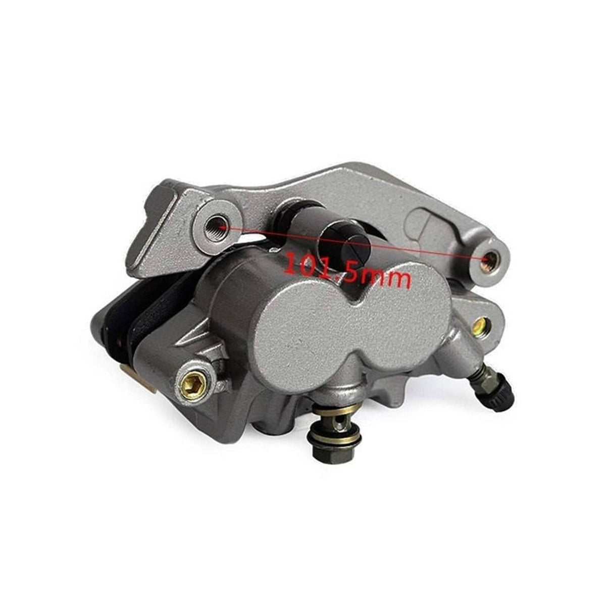 Front brake master cylinder with lever, gray housing and mounting bolts