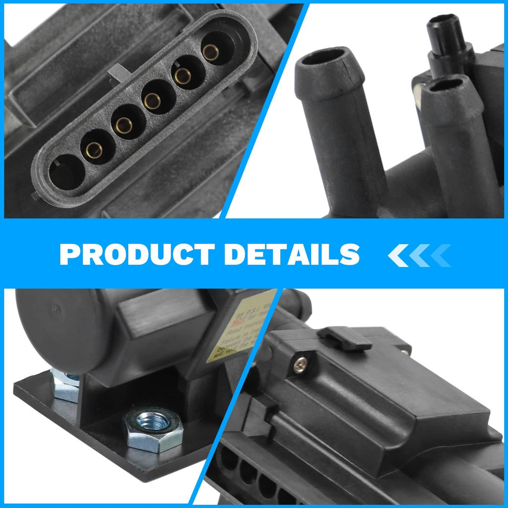 6-port fuel tank selector valve close-up with circular connector terminals