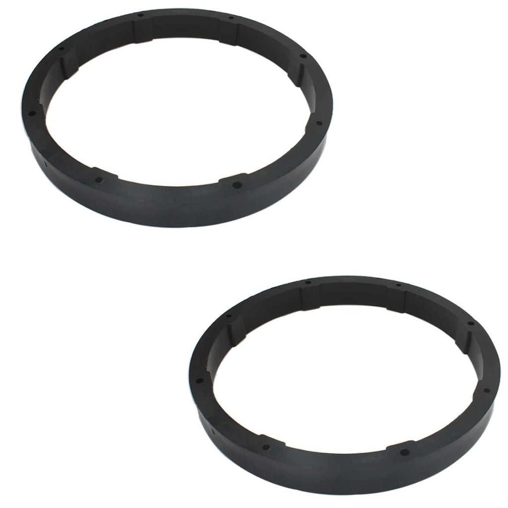 Universal 6.5-inch speaker spacer rings, black, two-piece set for car audio