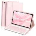 Pink folio keyboard case for 11-inch Samsung Galaxy Tab A9+/A11+