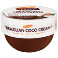 Palmer's Brazilian Coco Cream body cream tub, brown base with white lid label