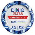 Blue-and-white patterned large paper plate, 11½ inches, 25 count pack