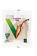 Hario V60 size 02 natural paper coffee filters, 100-count pack