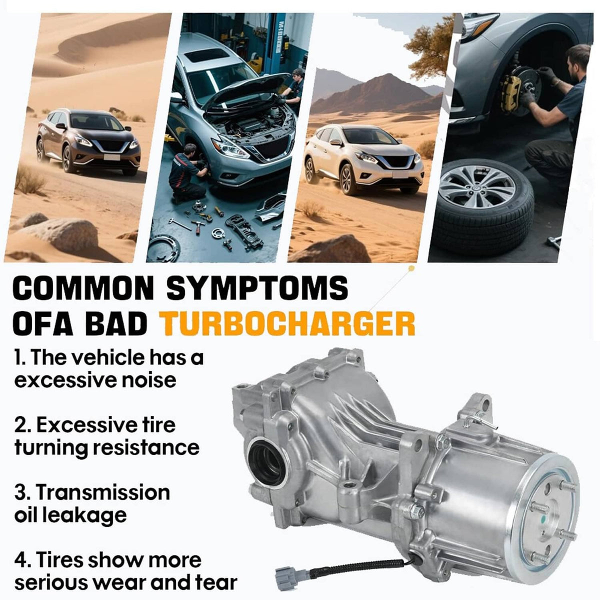 Rear differential carrier assembly with metal housing and wiring connector, full product view