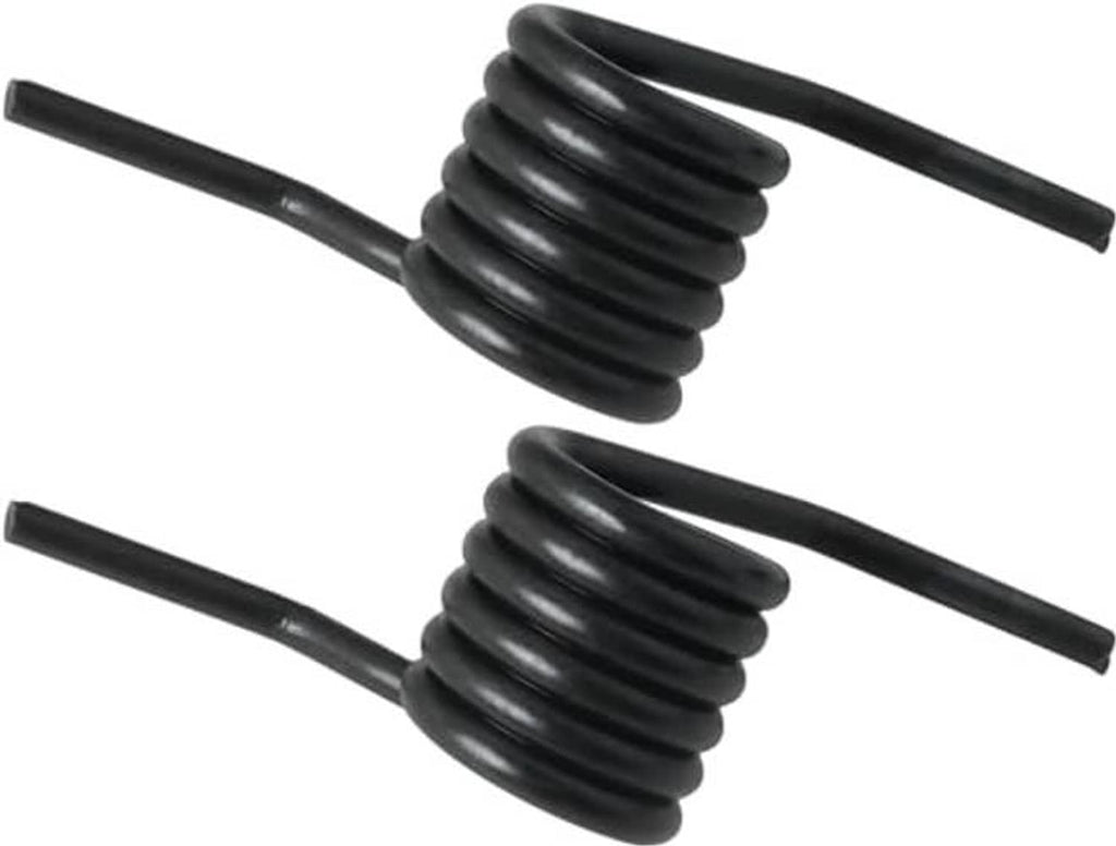 Two black coiled springs with paired straight rods for hydraulic jack handle reset
