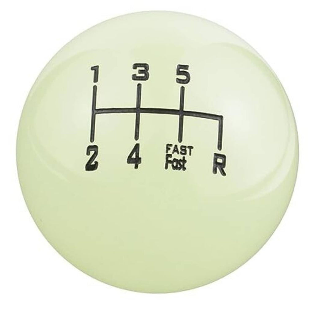 Fluorescent green 6-speed gear shift knob with shift pattern and FAST/F R labels