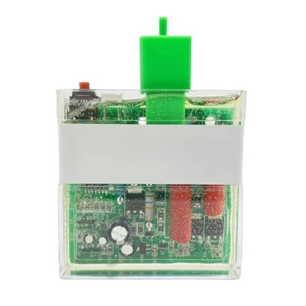 5-pin CDI box ignition control unit with green top connector and visible circuit board through clear shell