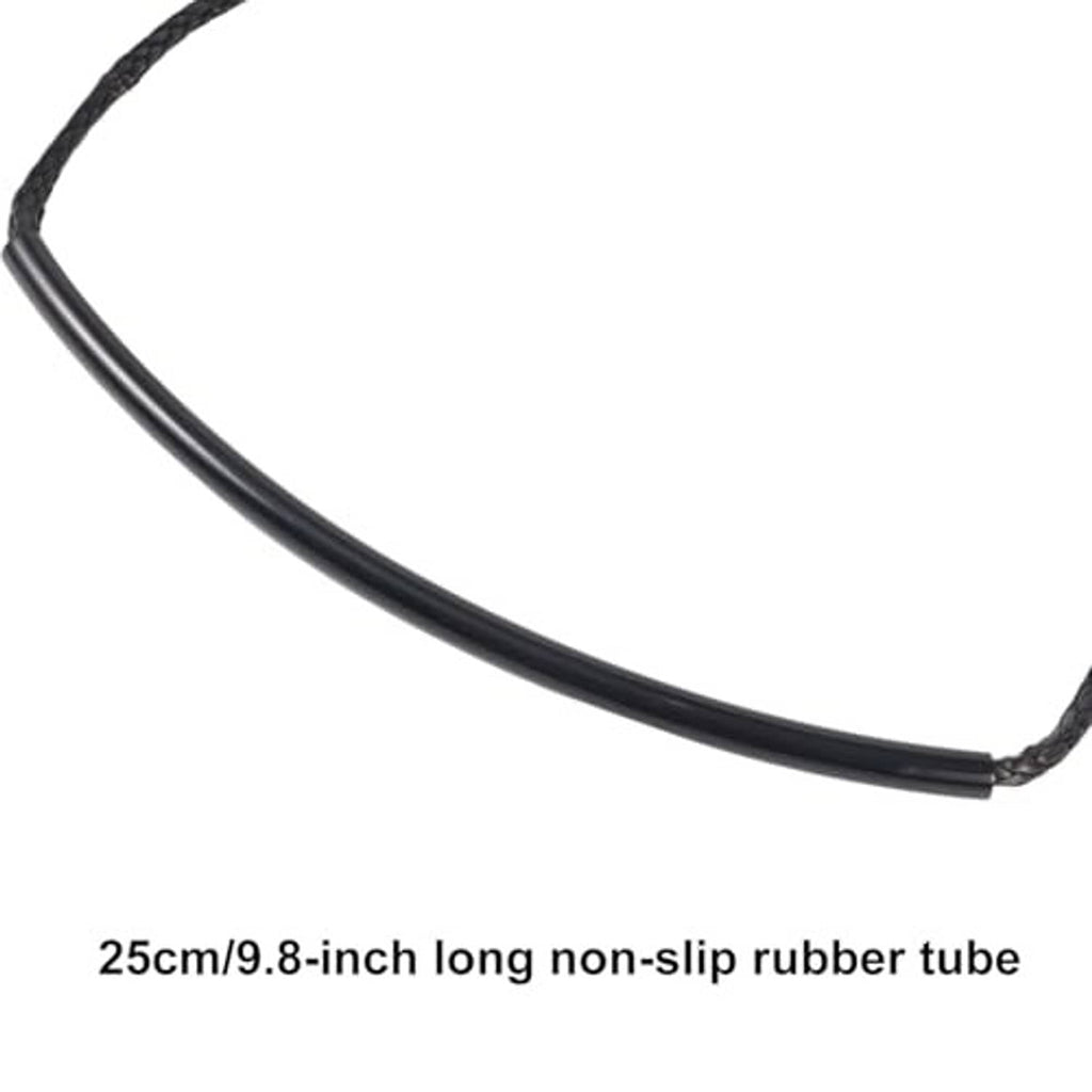 Non-slip rubber tube on braided rope step aid for climbing and foot placement