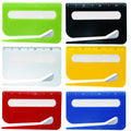 Set of 6 envelope letter openers with concealed blades, assorted colors