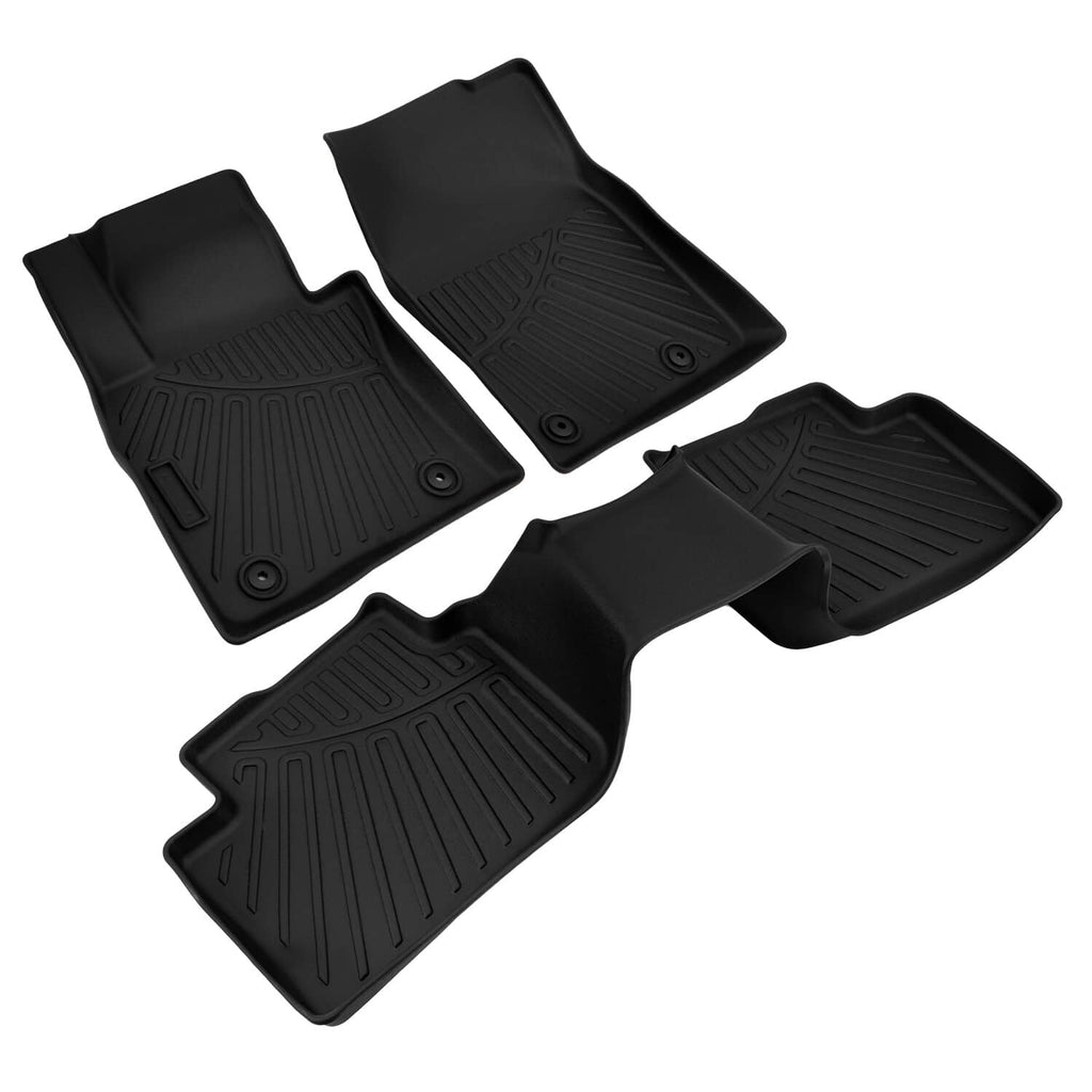 RivetOak Floor Mats Liner Carpets Fits For 2020-2025 Mazda CX-30 TPE Rubber All Weather