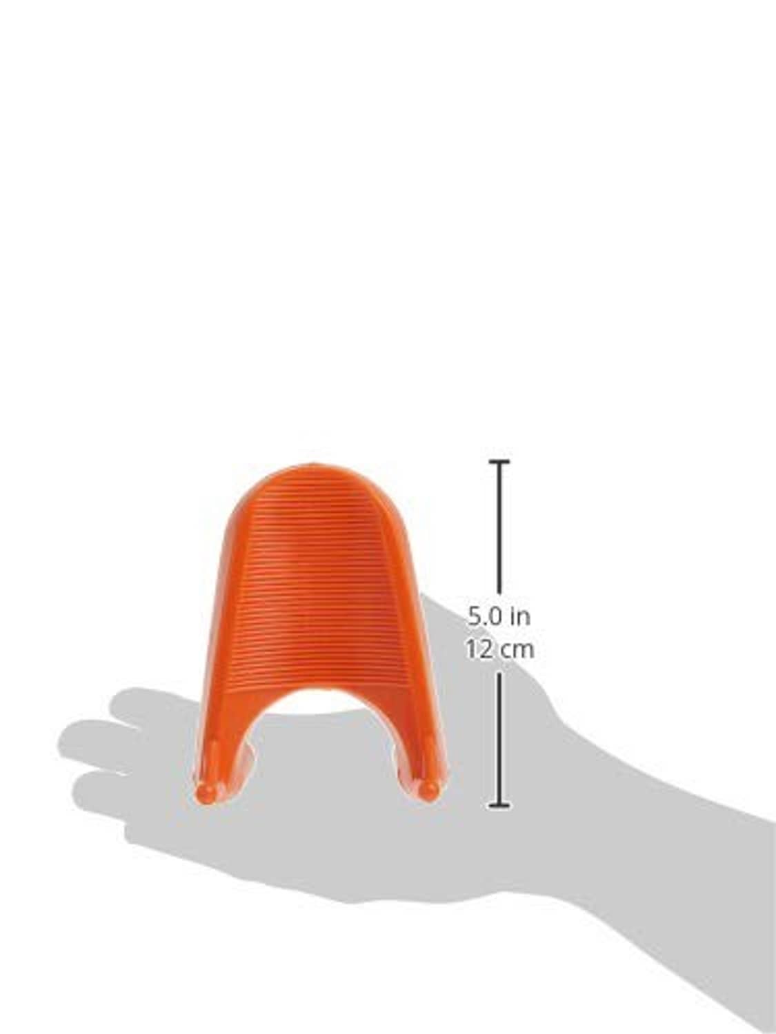 Orange kicking tee height 5.0 in shown with tripod base