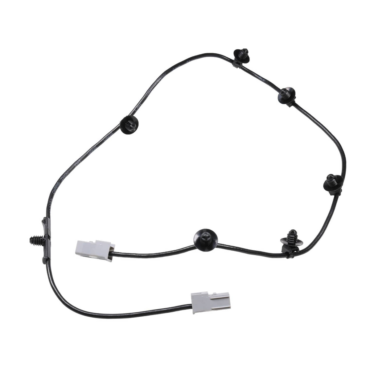Remote car start wiring harness with black cable and multiple connector plugs