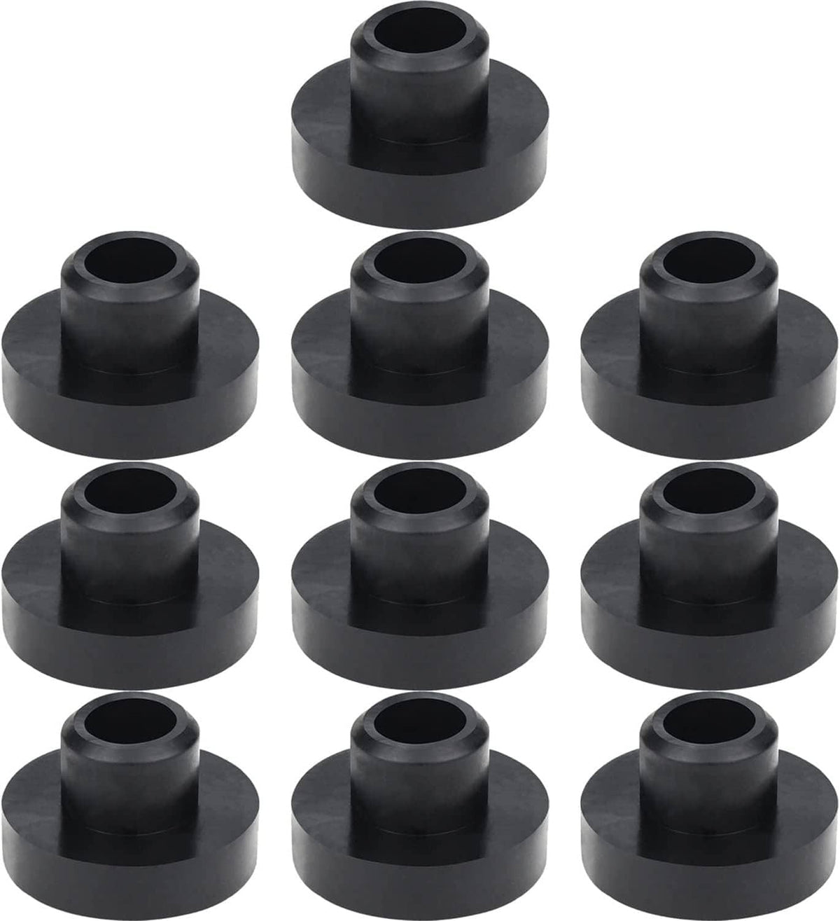 Fuel tank grommet bushings made of black nitrile rubber, universal fit