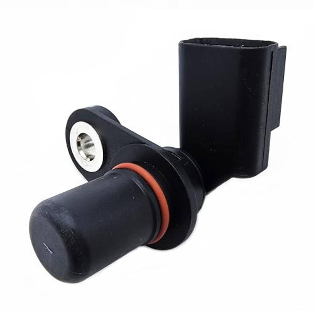 Crankshaft sensor plug with mounting hole, black body and orange seal ring