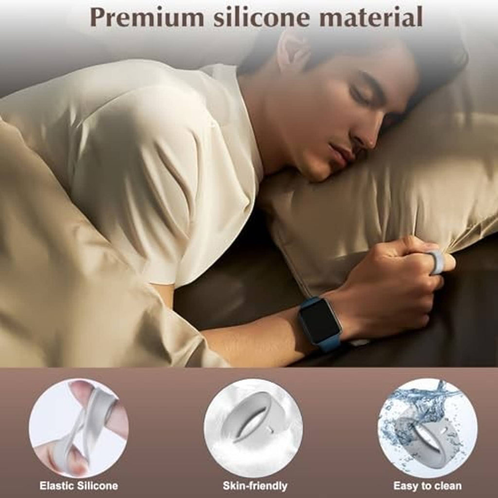 Premium silicone smart ring cover set with flexible elastic protective sleeves