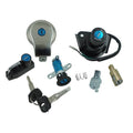 Ignition switch assembly with blue key and keys, wiring harness components