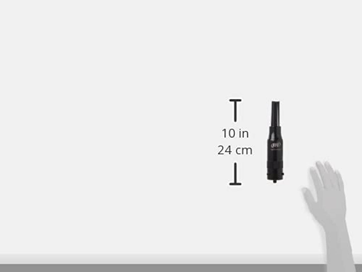 Needle scaler attachment with size reference, 10 in (24 cm) overall length