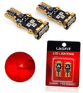 Red LED T15 921/912 brake light bulbs, set of two compact circuit boards