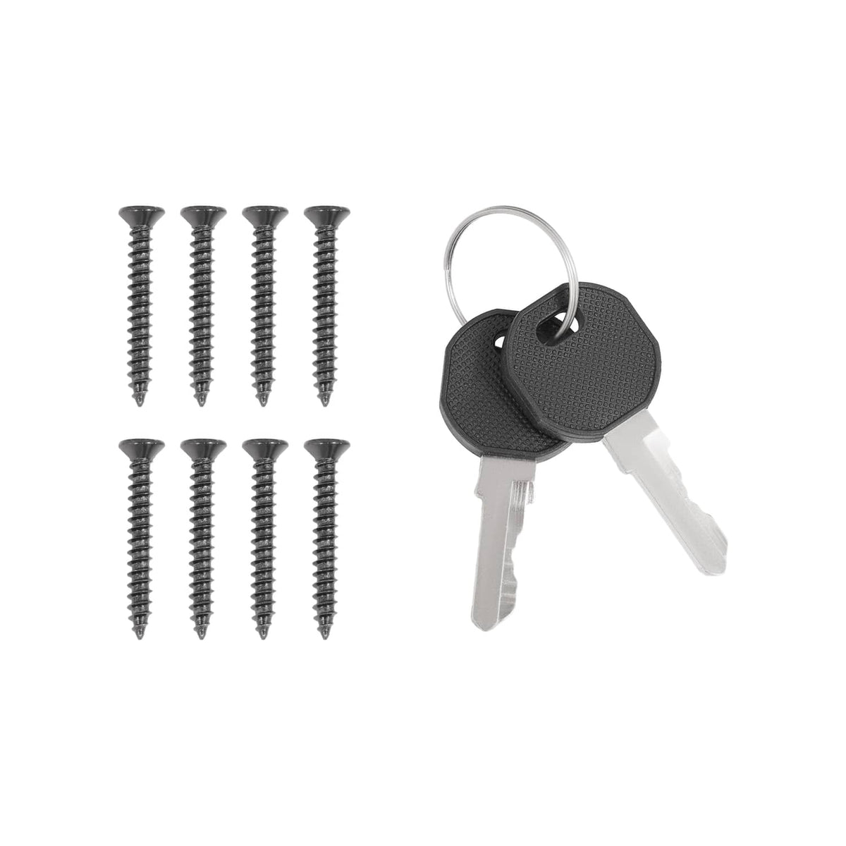 Dashboard dash cover hardware kit: screws and two keys with key tag