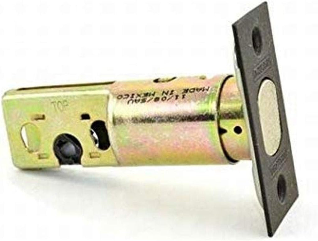 Square-corner adjustable deadbolt with key cylinder and exterior mounting plate