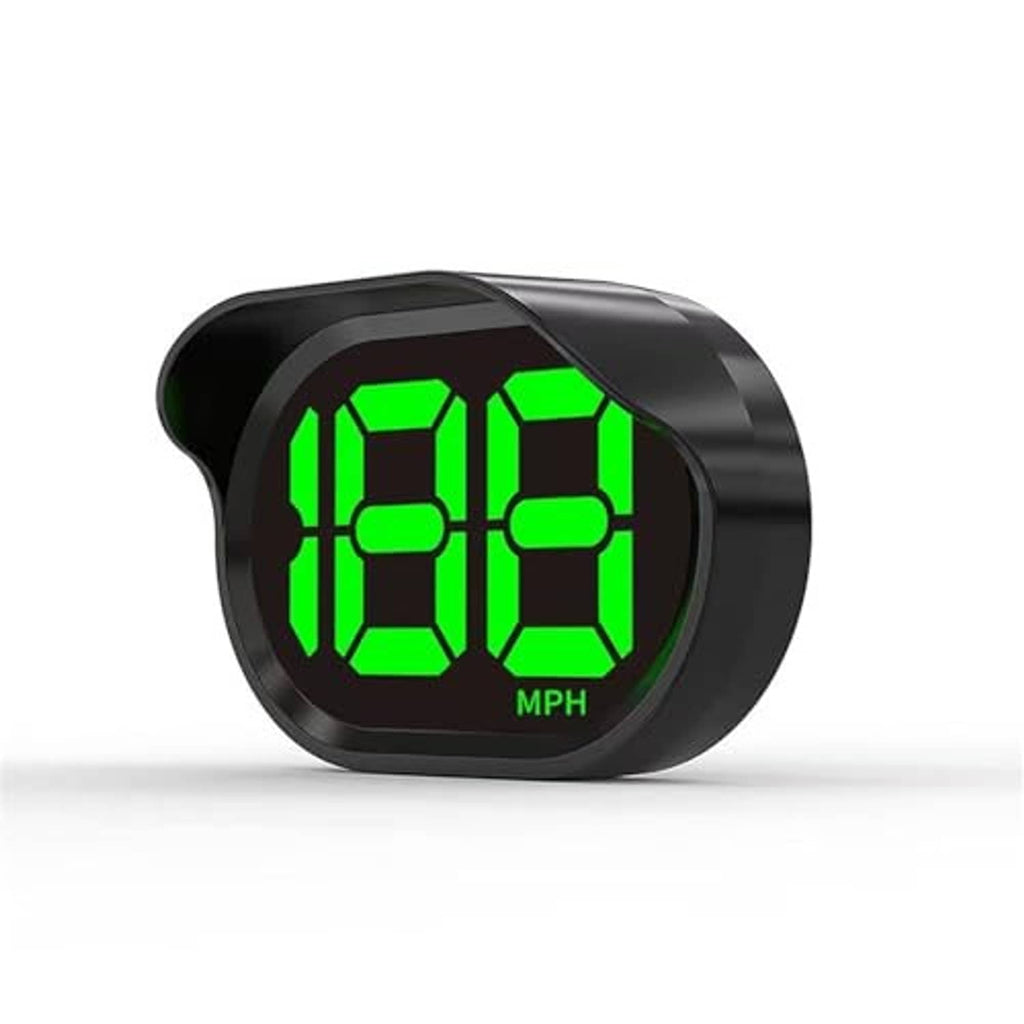 Car GPS HUD speedometer showing green 88 MPH on LED screen, black case