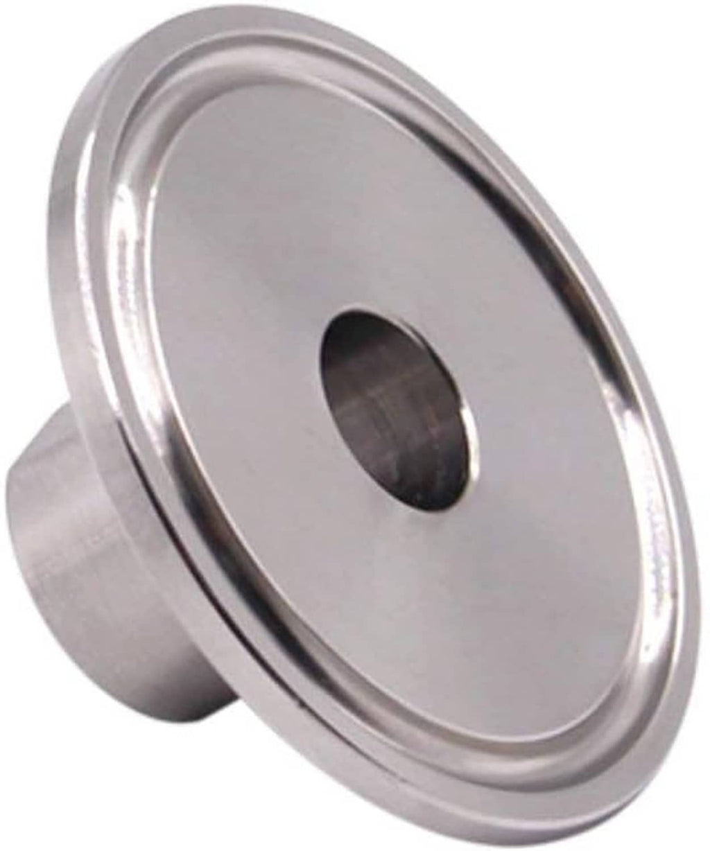 Stainless steel sanitary tri clamp adapter with oval flange and female NPT connection
