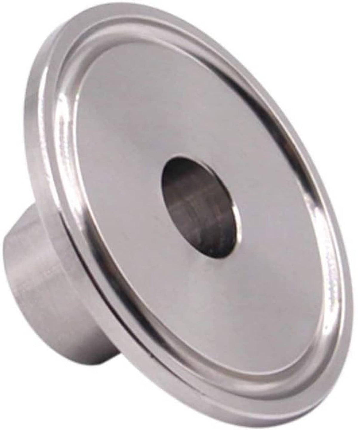 Stainless steel sanitary tri clamp adapter with oval flange and female NPT connection