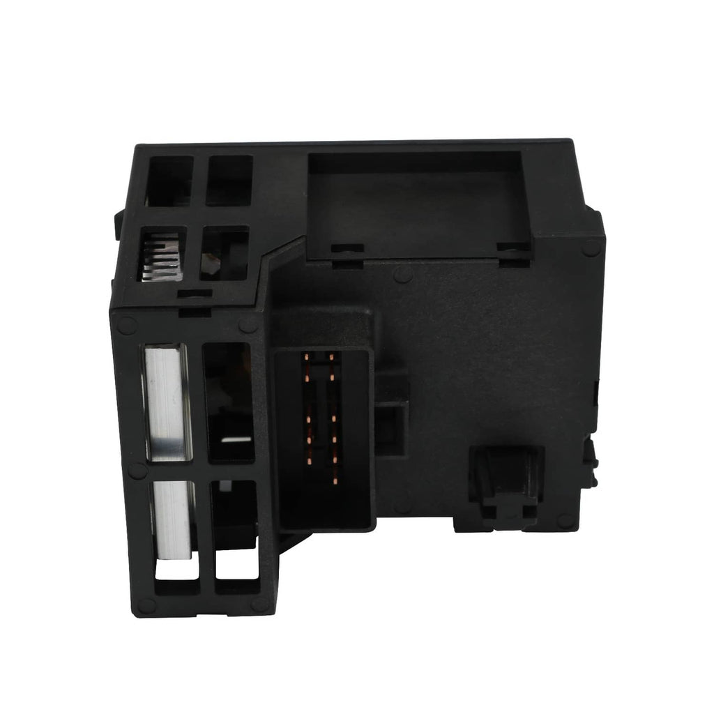 Black dash headlight switch rear view with wiring terminals and connector blocks