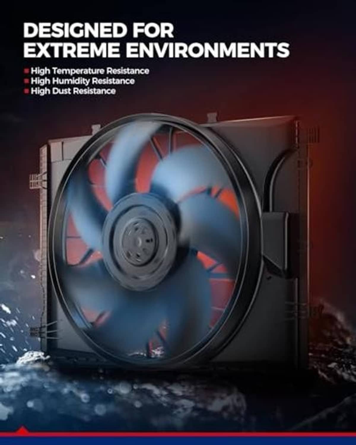 Radiator cooling fan designed-for-extreme-environments promotional graphic