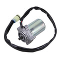 Power shift control motor with black wire harness and round metal housing