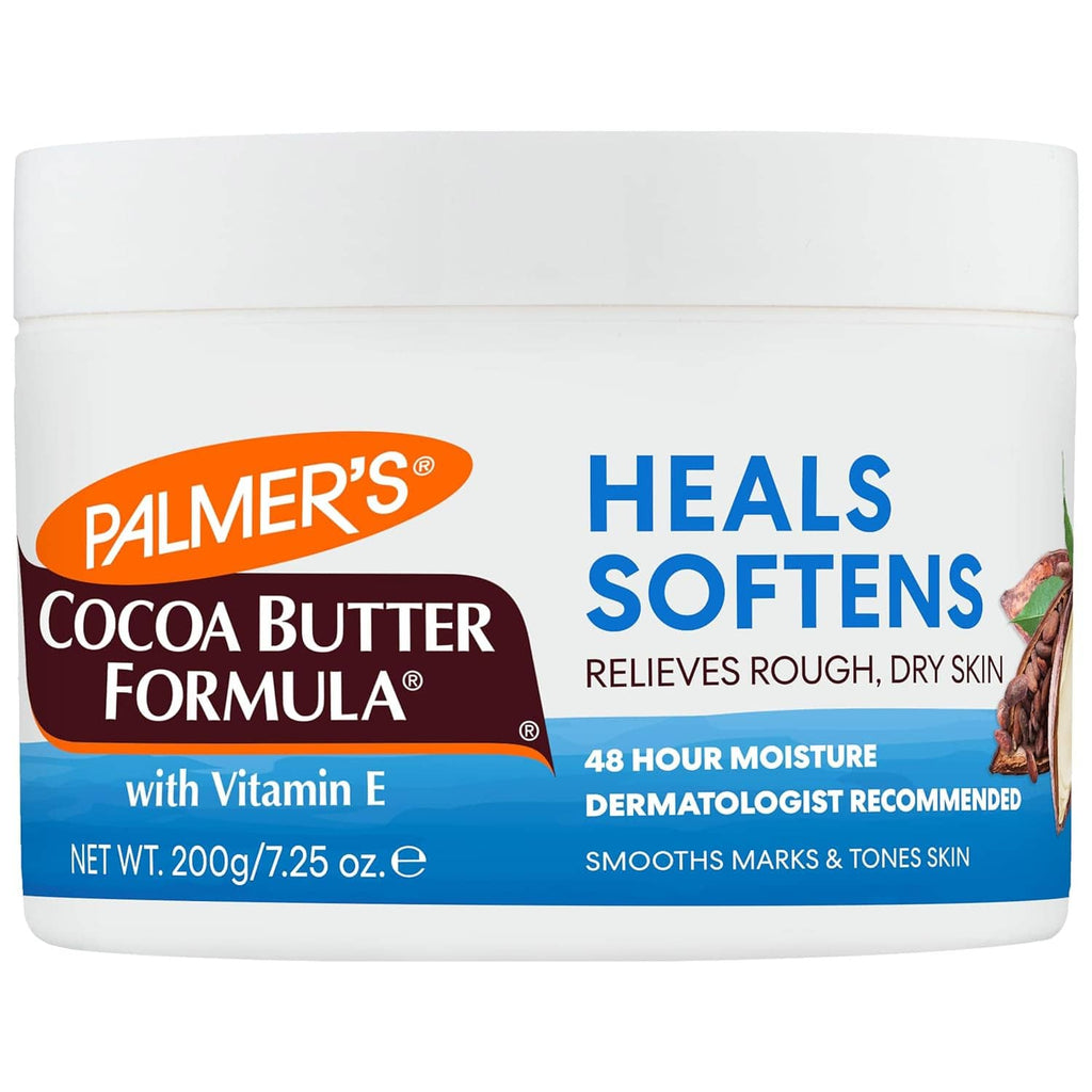 PALMER'S Cocoa Butter Formula solid lotion jar, white with blue label