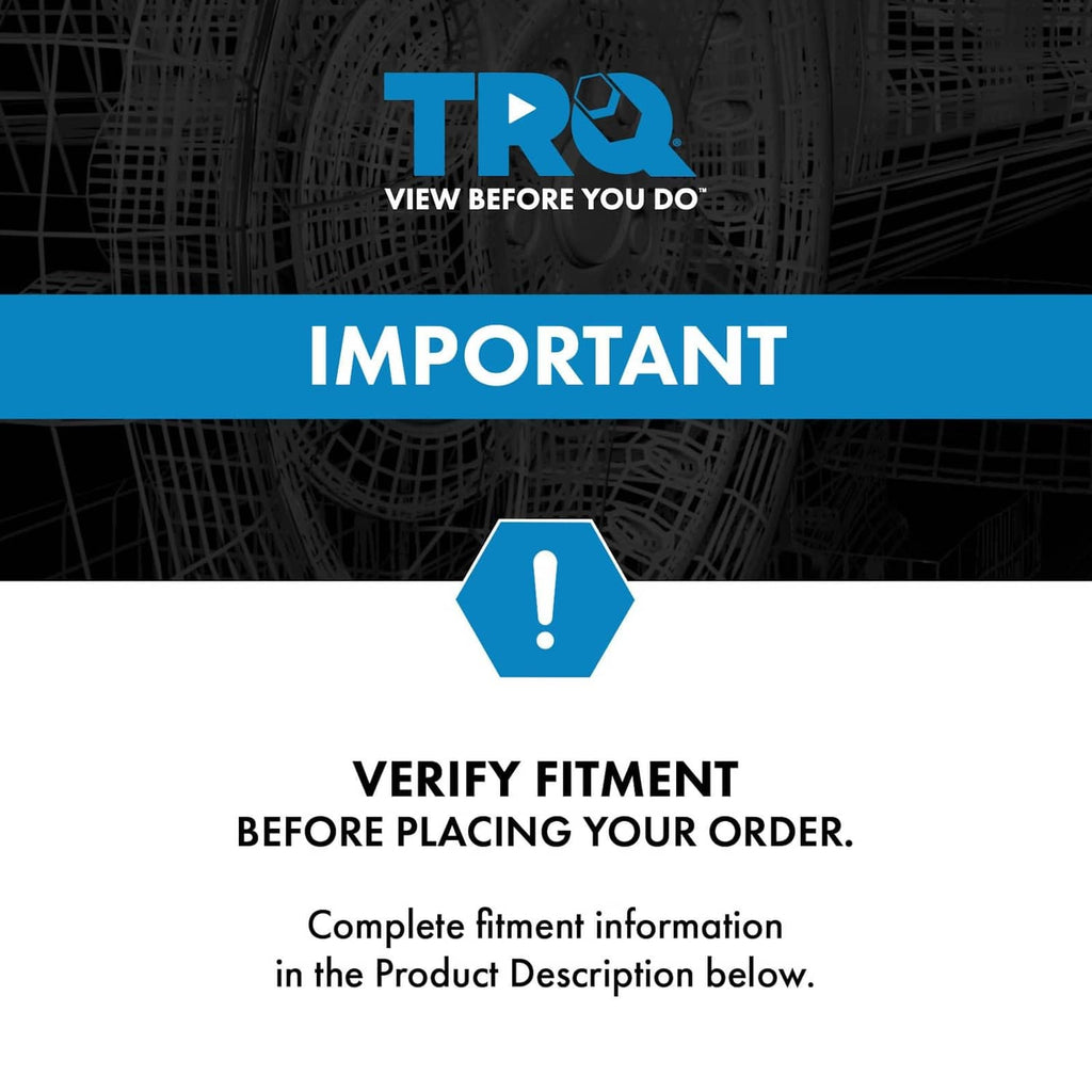 Car parts fitment warning graphic: verify fitment before ordering