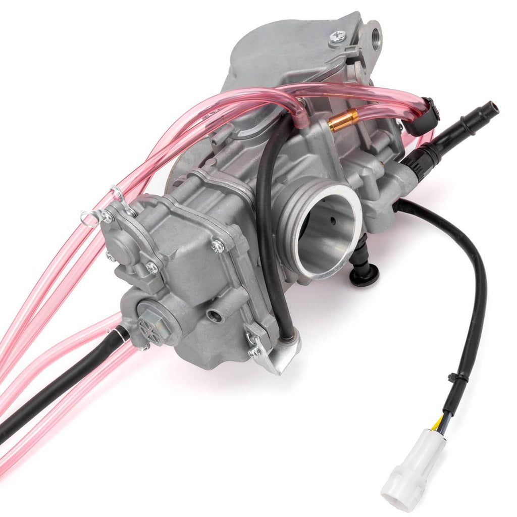 Carburetor with fuel line set, air intake body and throttle linkage