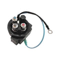 Black tilt relay with terminals and attached wiring harness