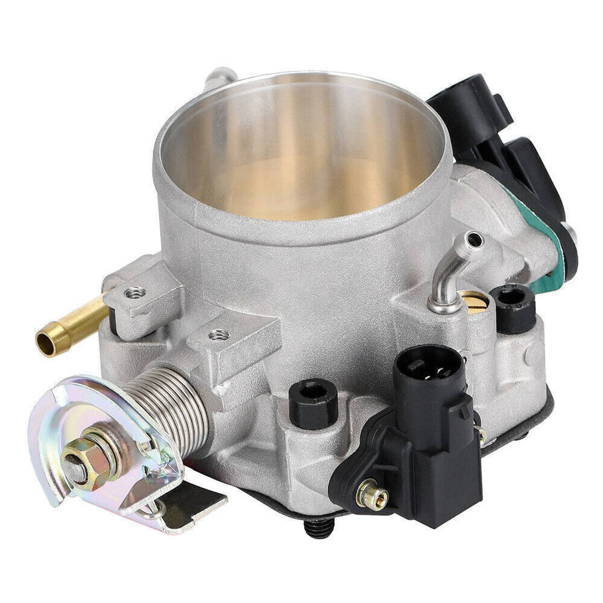 70mm throttle body with TPS and MAP sensors, front view with wiring connector