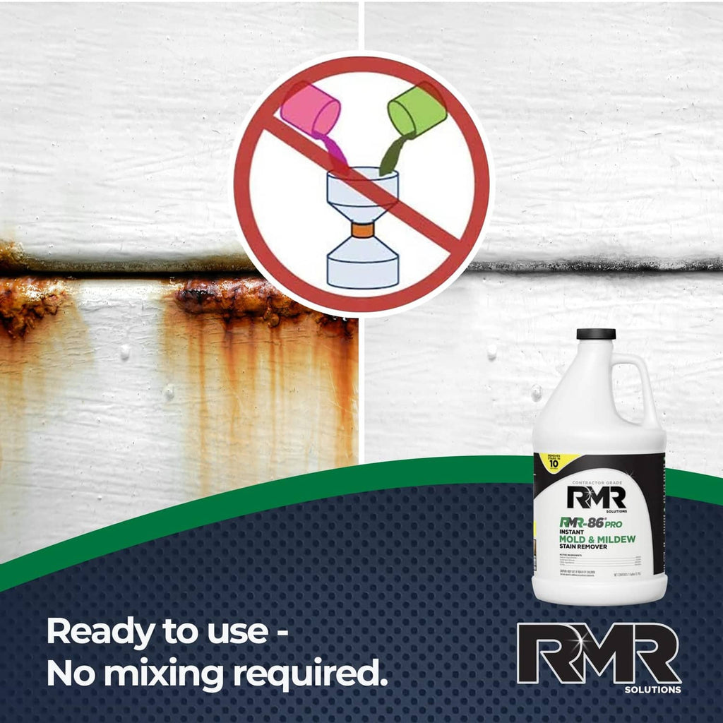 White stain remover bottle with handle and black cap, bottle front label visible