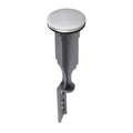 Brushed nickel bathroom sink pop-up stopper replacement with lift rod and clip