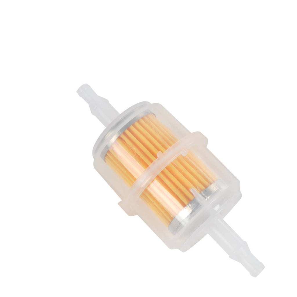 Fuel pump module kit with translucent filter housing and orange internal element