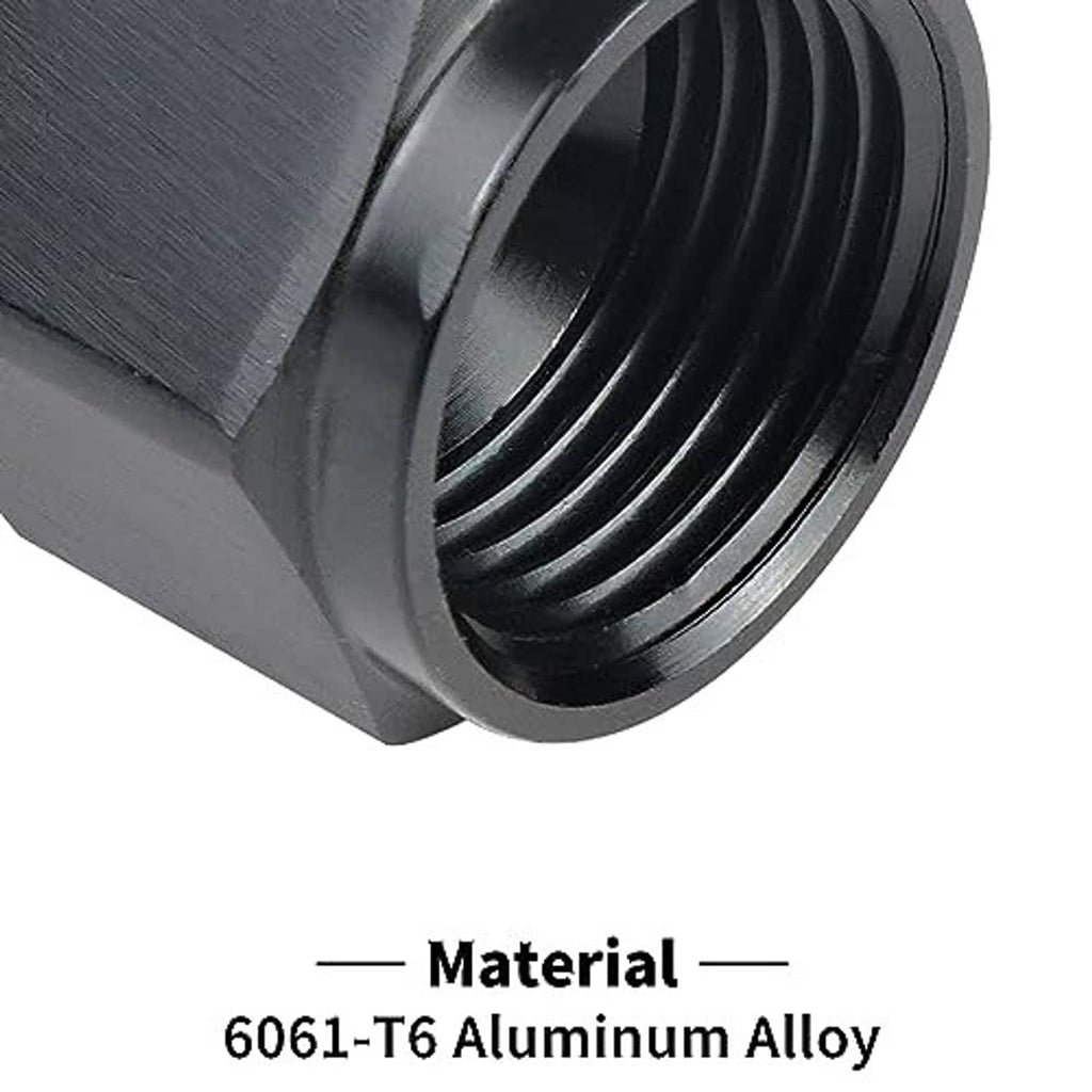 6061-T6 aluminum alloy adapter fitting, male ORB threaded end