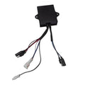 Ignition module with wire harness and connectors, black control box with multi-lead cables