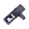 Camshaft position sensor with black plastic connector and metal contact plate