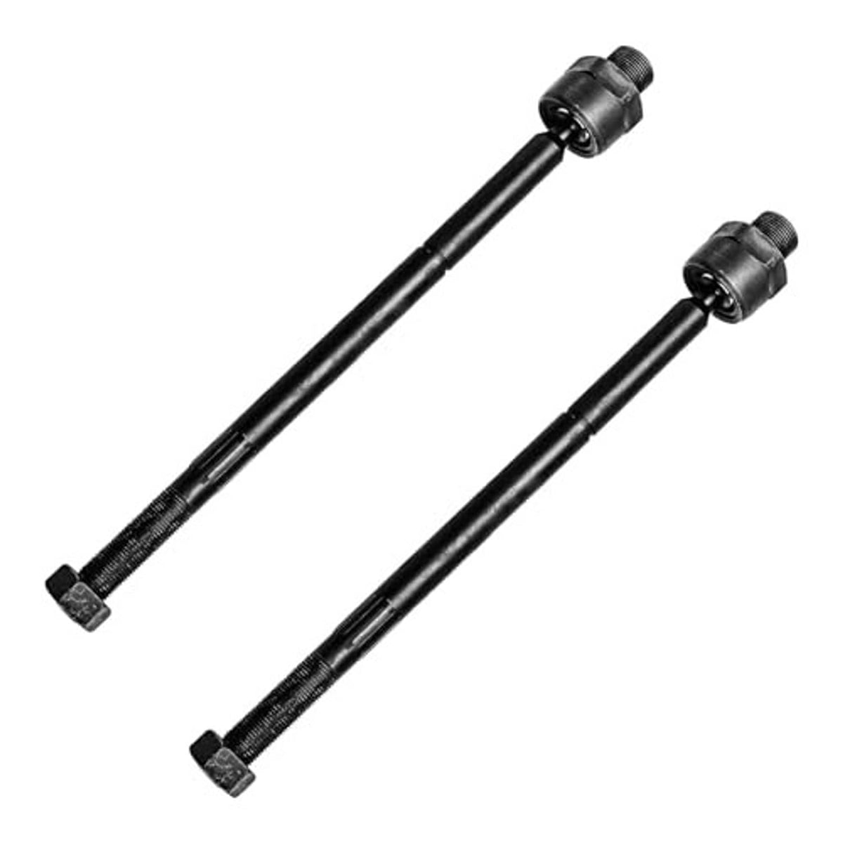 Two control arm rods with black end bushings and threaded studs, metal hardware