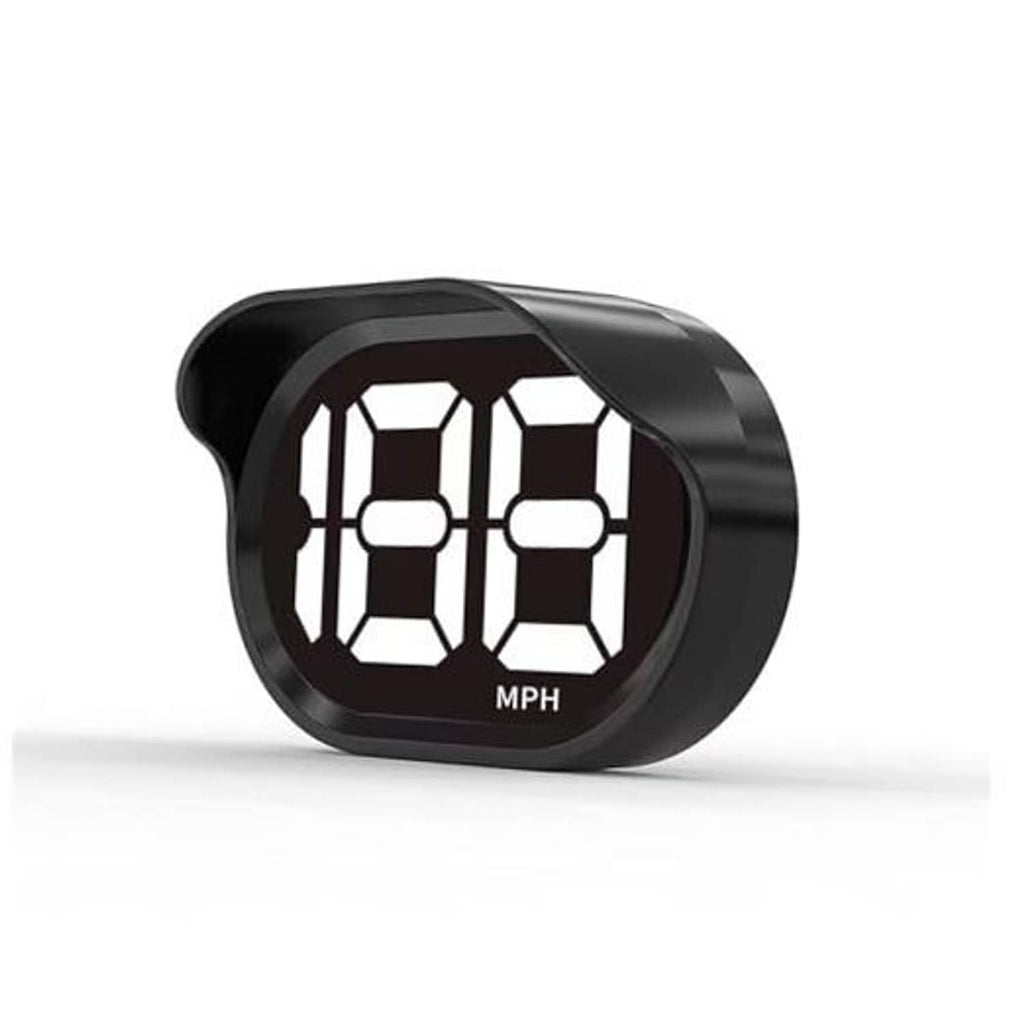 Car GPS digital speedometer HUD with MPH LED display, black housing