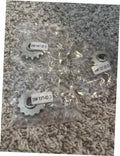 Silver 14T chain sprocket parts with stamped 35 markings