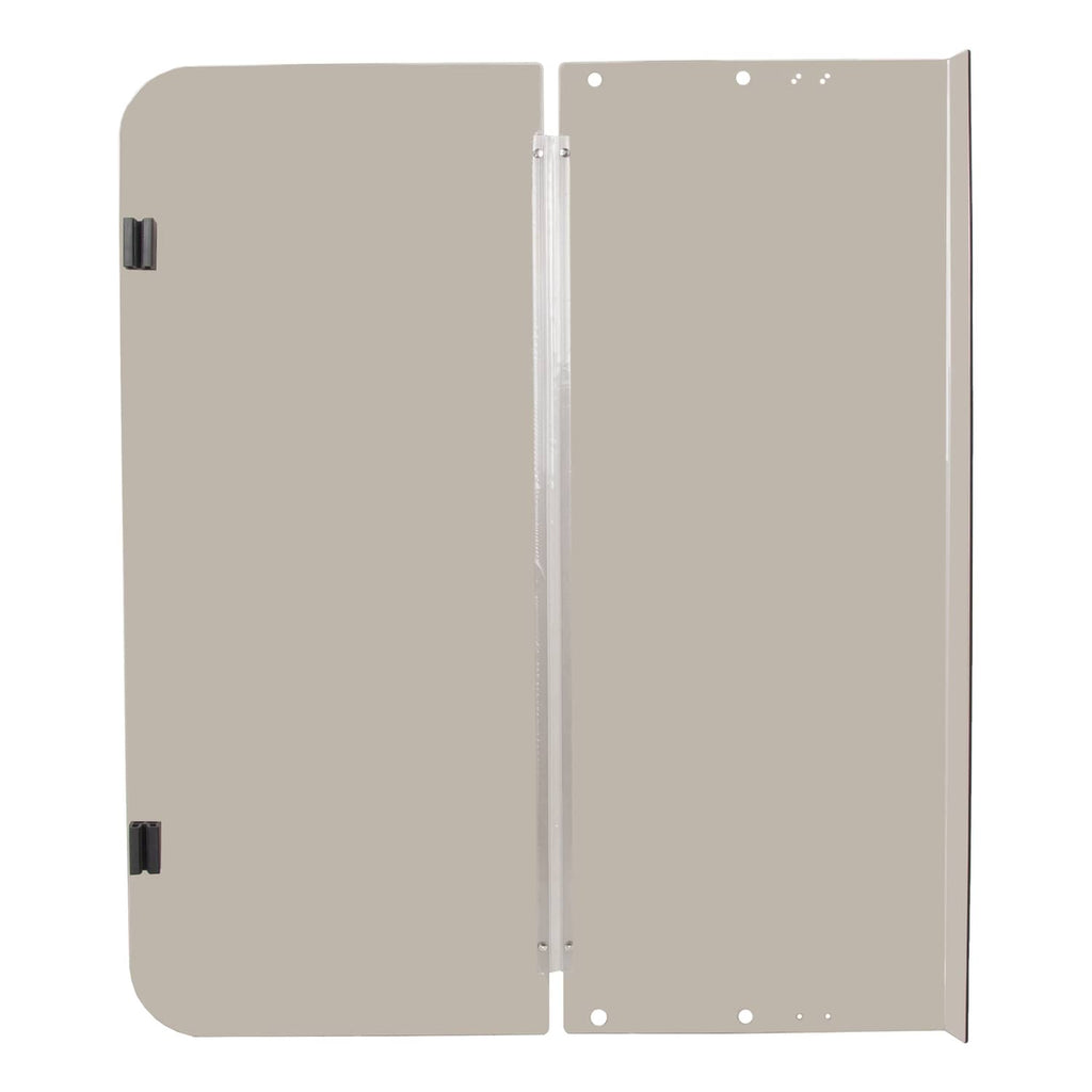 Tinted folding golf cart windshield windscreen, beige screen panels with hinge